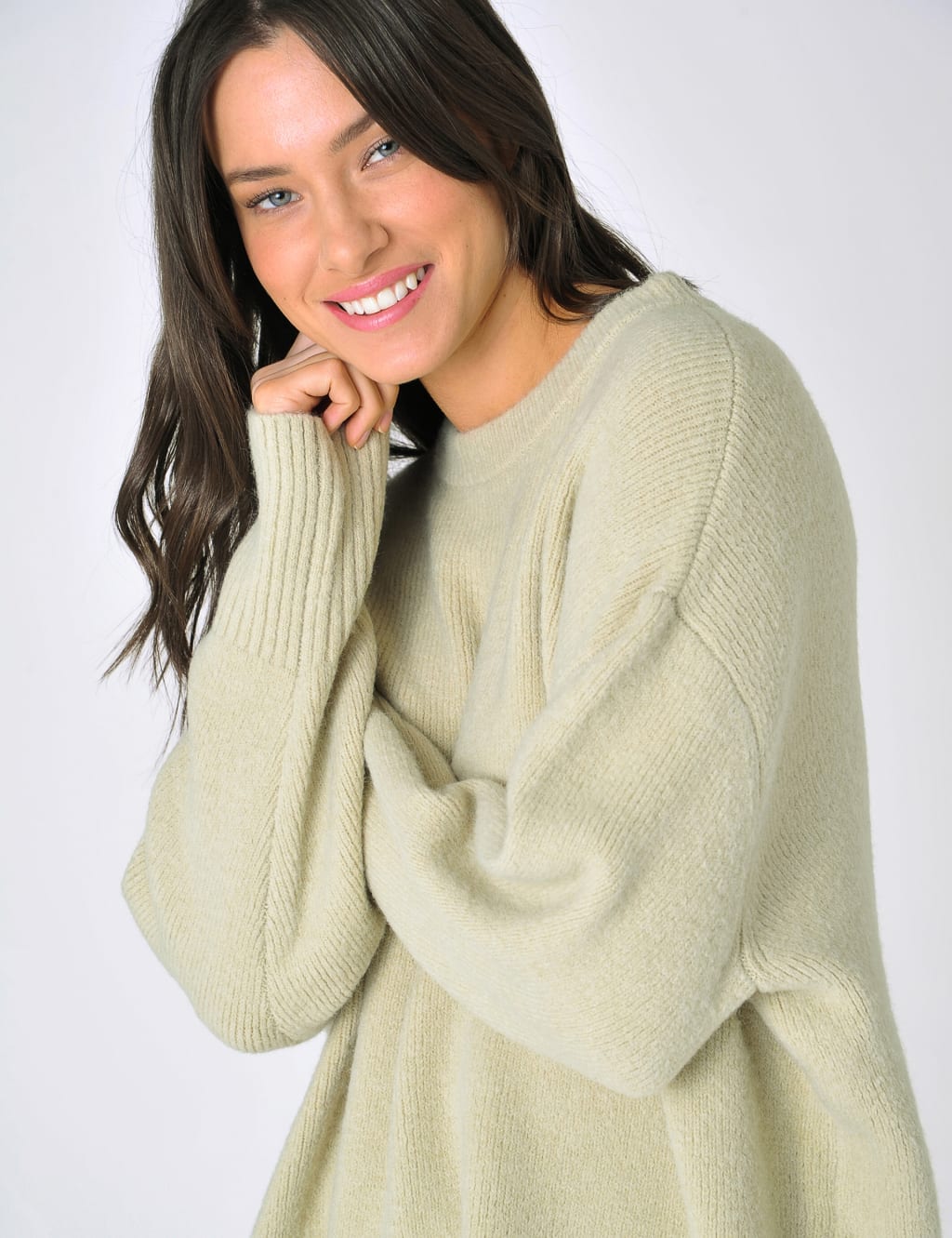Crew Neck Relaxed Jumper with Wool 6 of 6