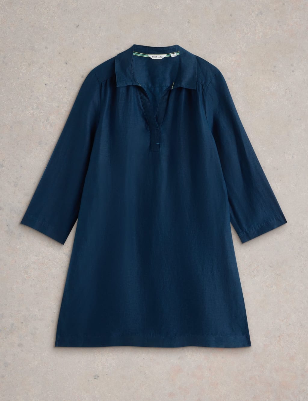 Pure Linen Printed Collared Tunic 2 of 6