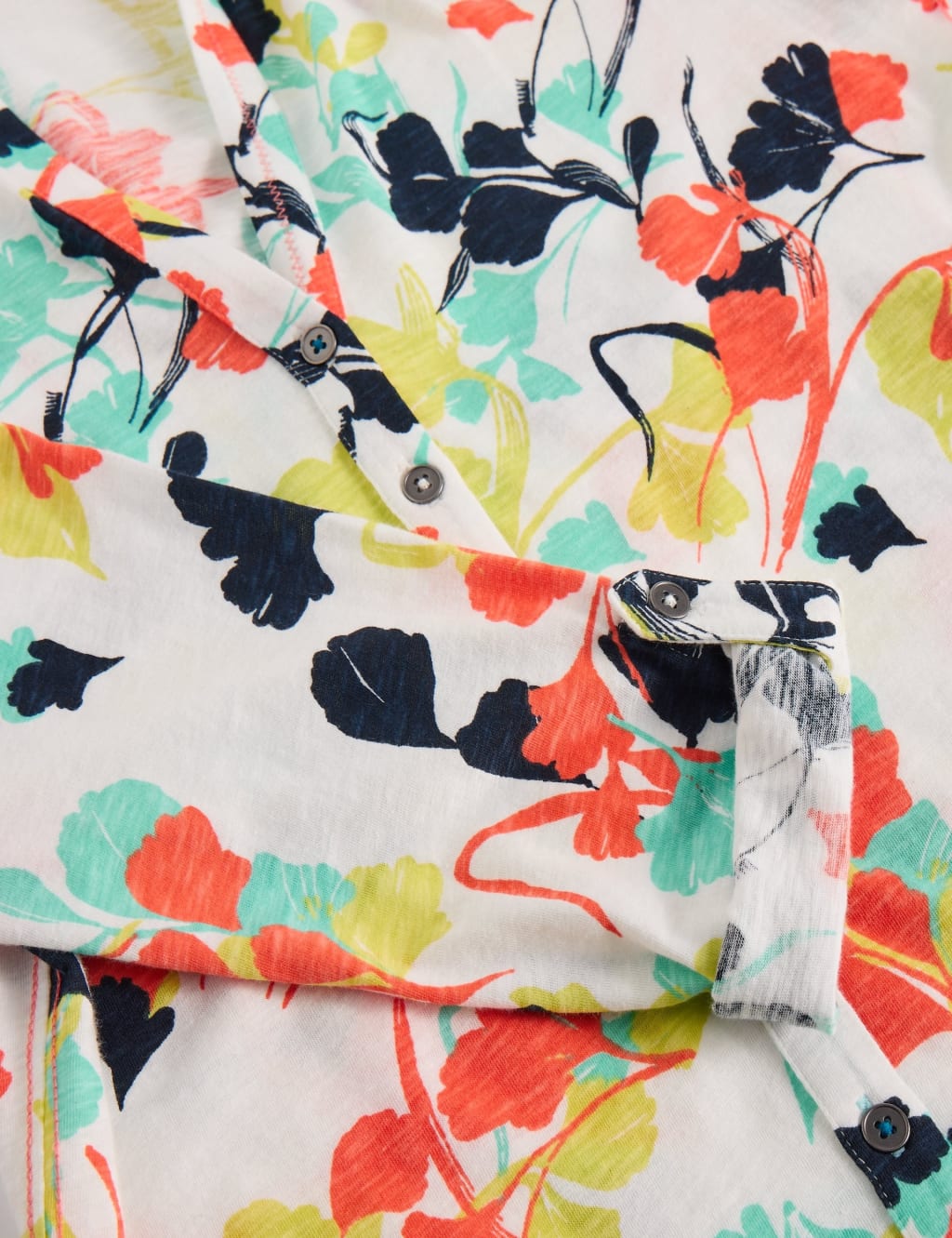 Jersey Printed Collared V-Neck Shirt 6 of 6