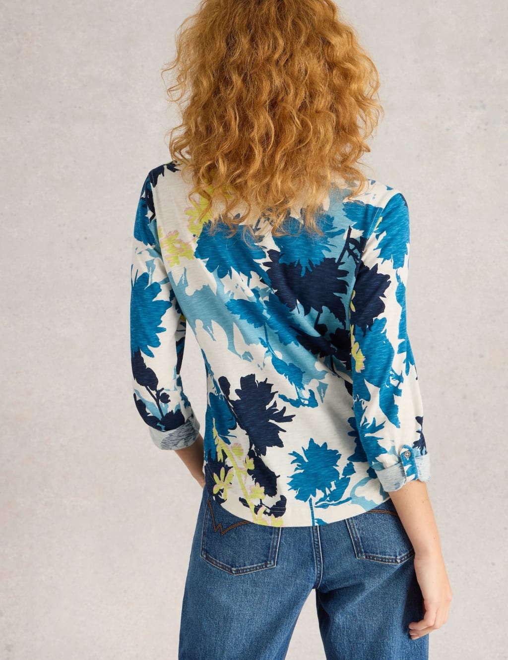 Jersey Printed Collared V-Neck Shirt 4 of 6