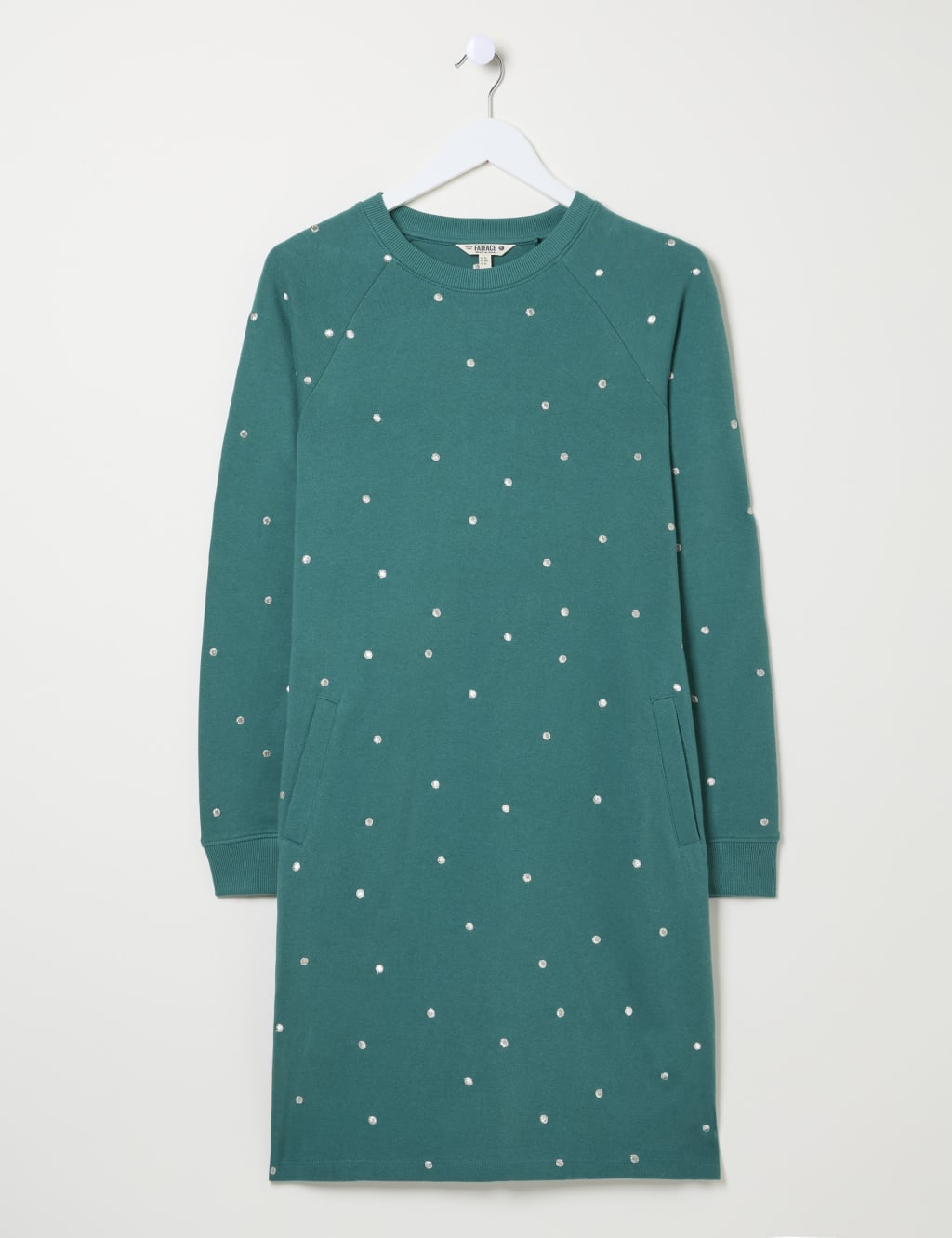 Polka dot sweater dress clearance