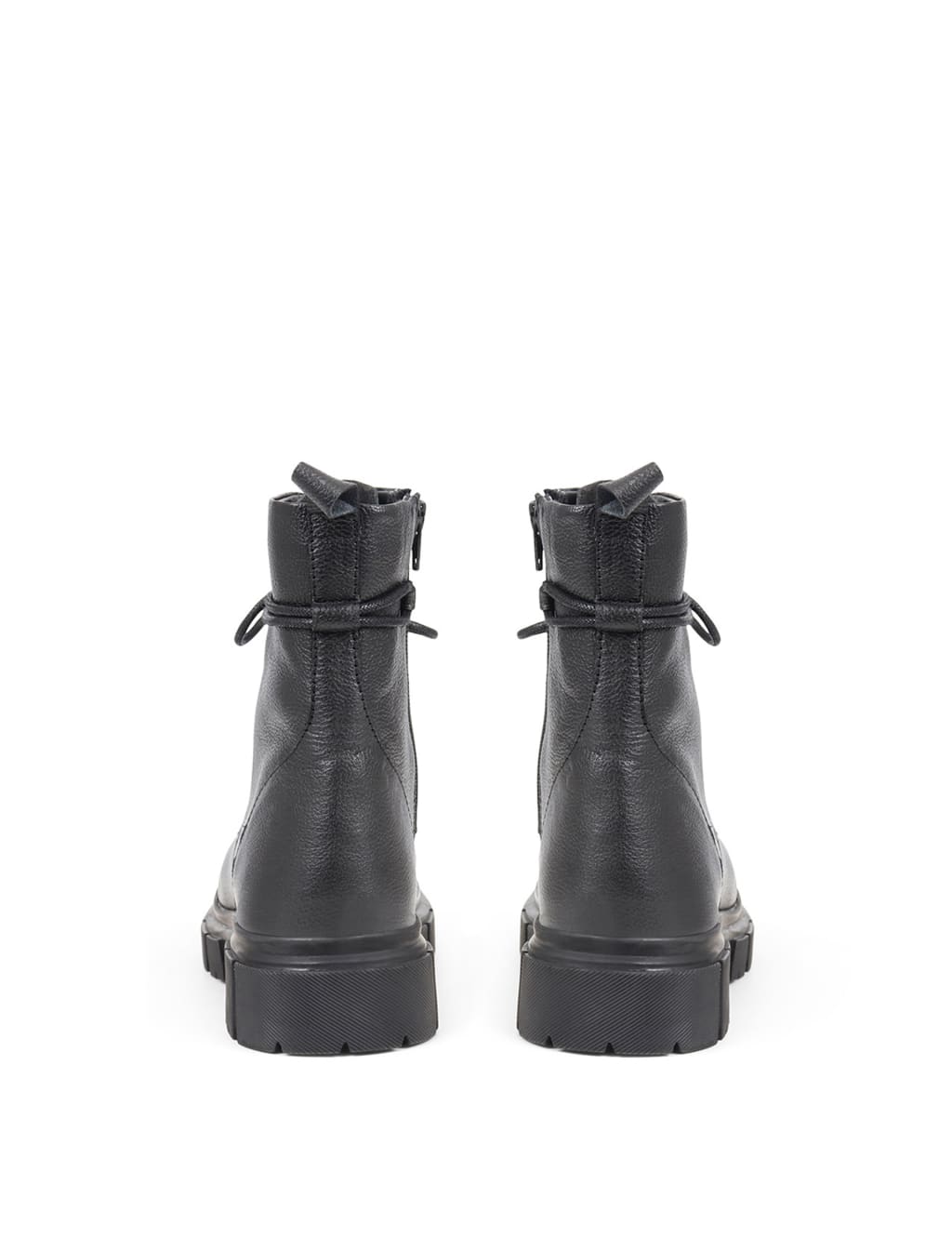 Leather Biker Lace Up Cleated Ankle Boots Jones Bootmaker M S