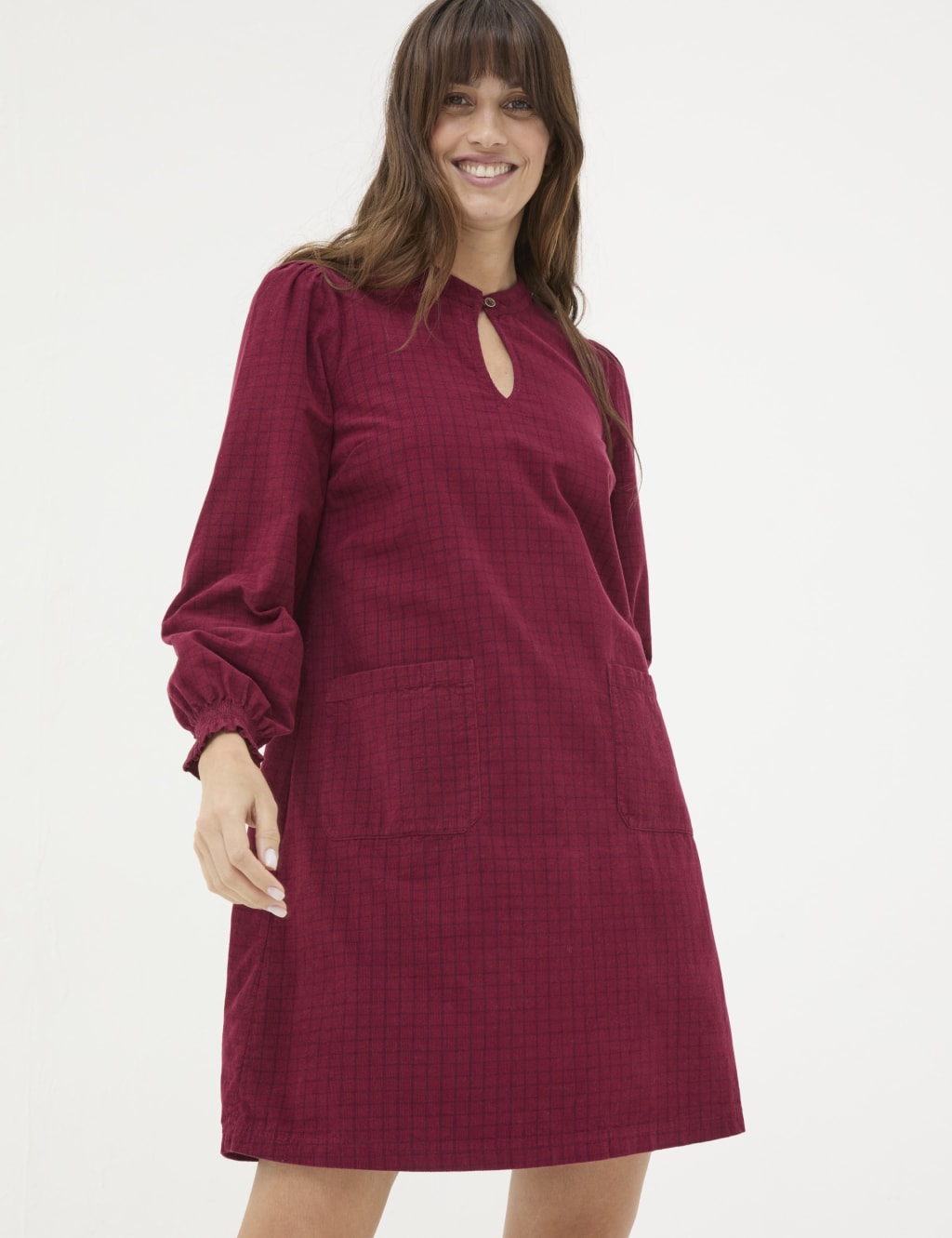 M&s burgundy dress 2025