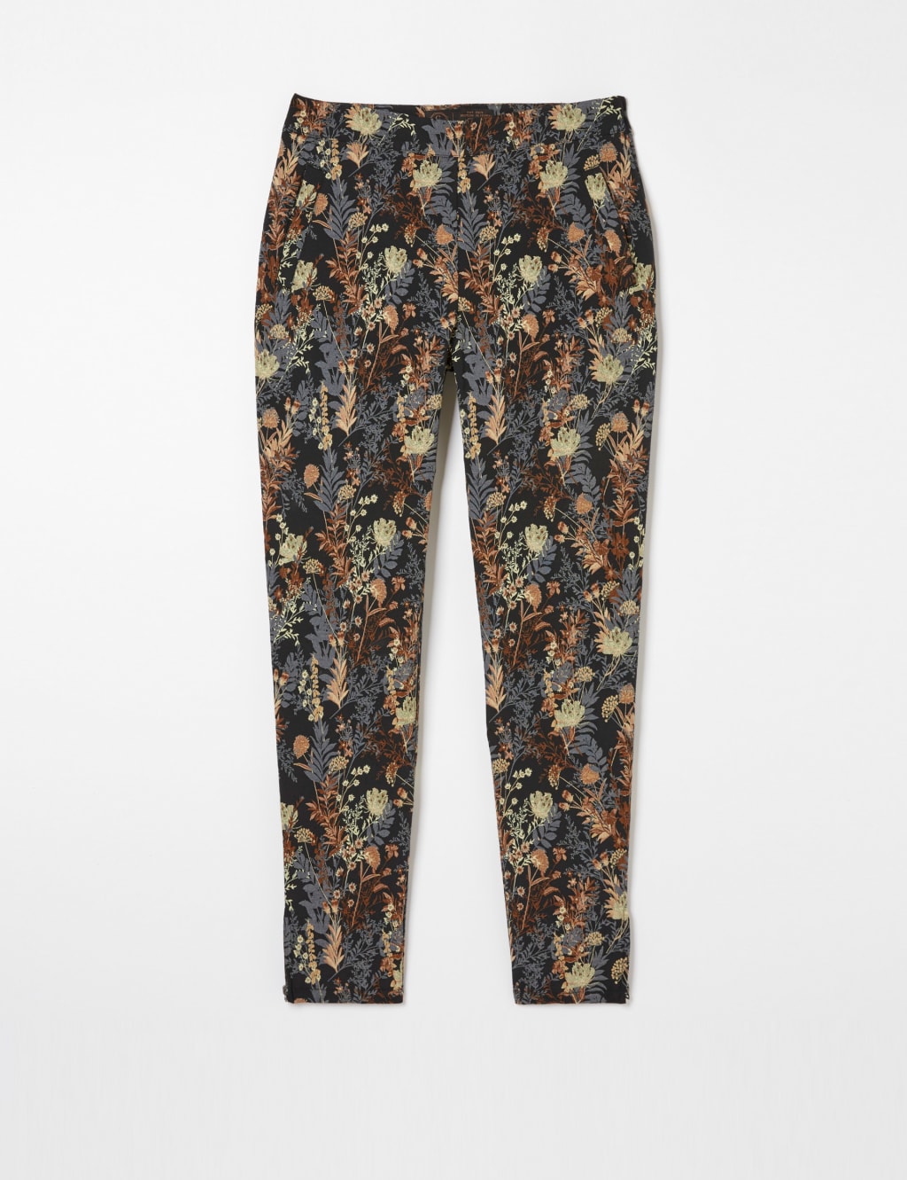 Floral Jacquard Side Zip Slim Fit Trousers | FatFace | M&S