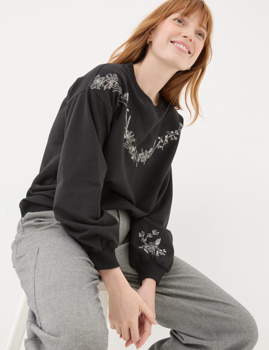 Misses embroidered sweatshirts shop