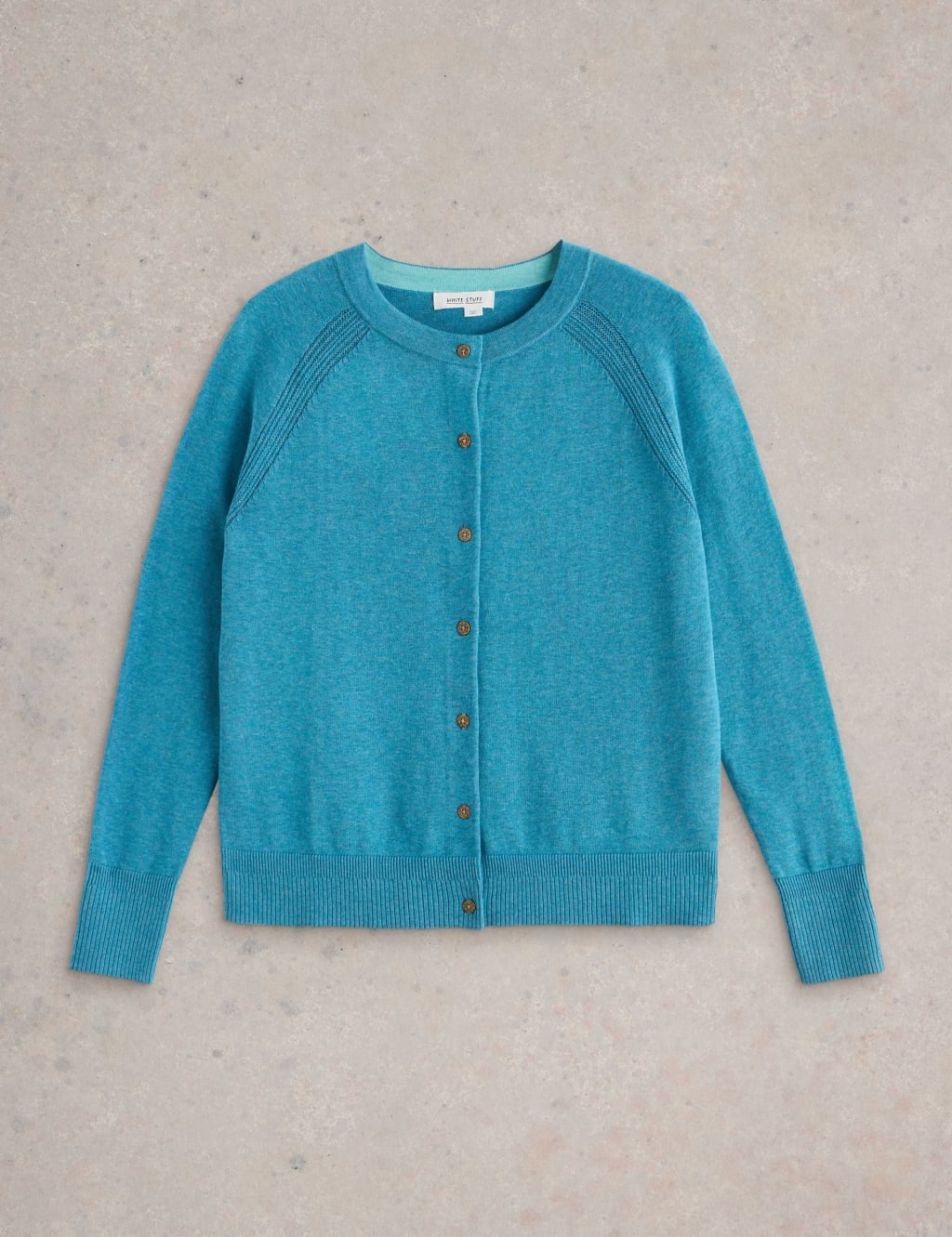 Pure Cotton Crew Neck Cardigan 2 of 7
