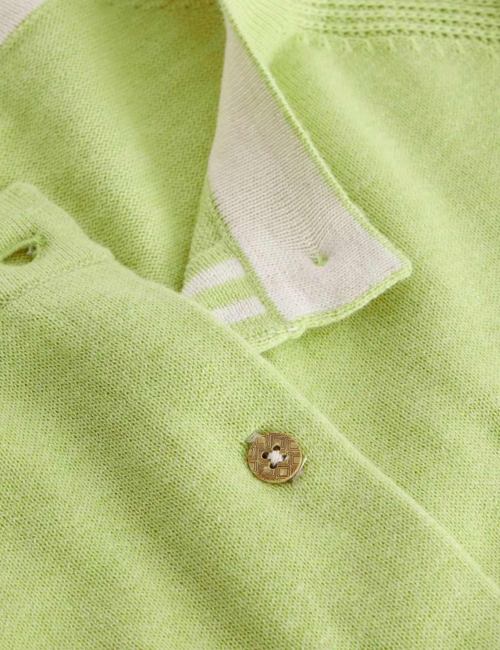 Pure Cotton Crew Neck Cardigan 6 of 6