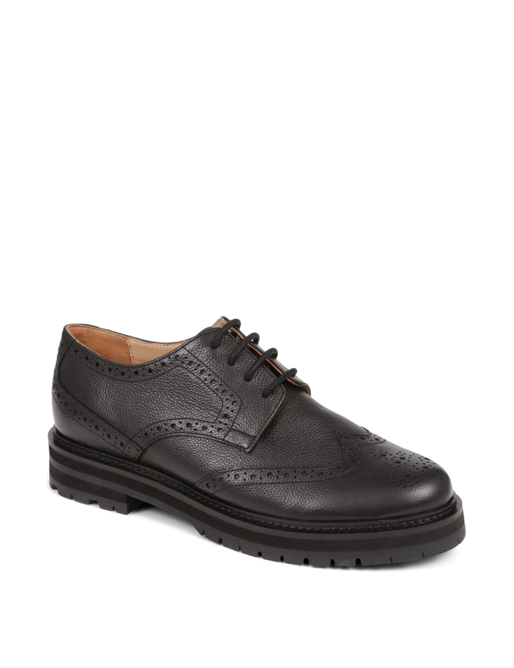 M&s black brogues hot sale