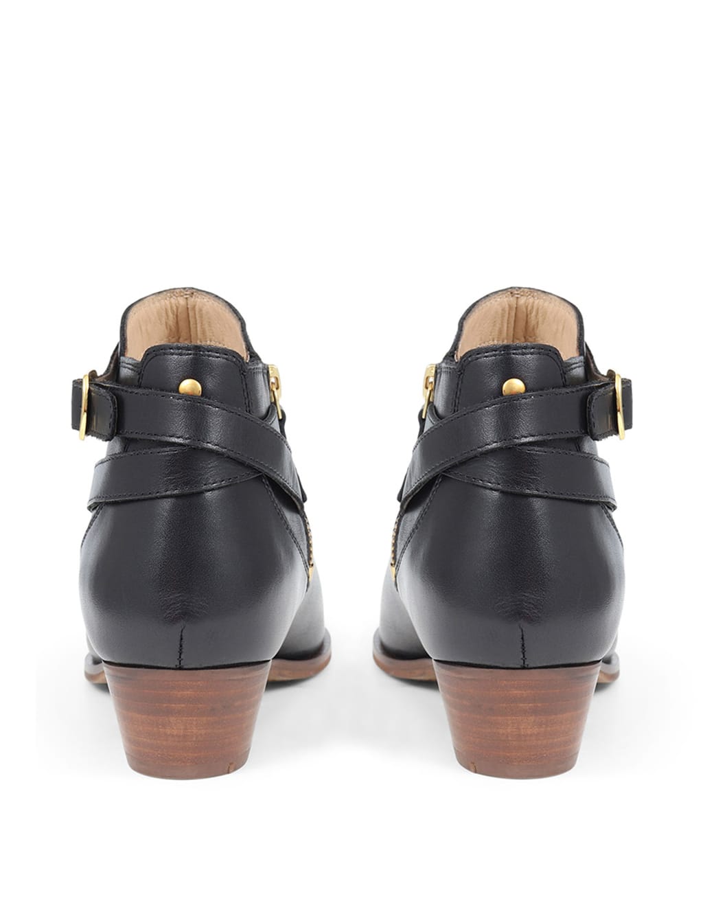 Leather Block Heel Ankle Boots 6 of 6