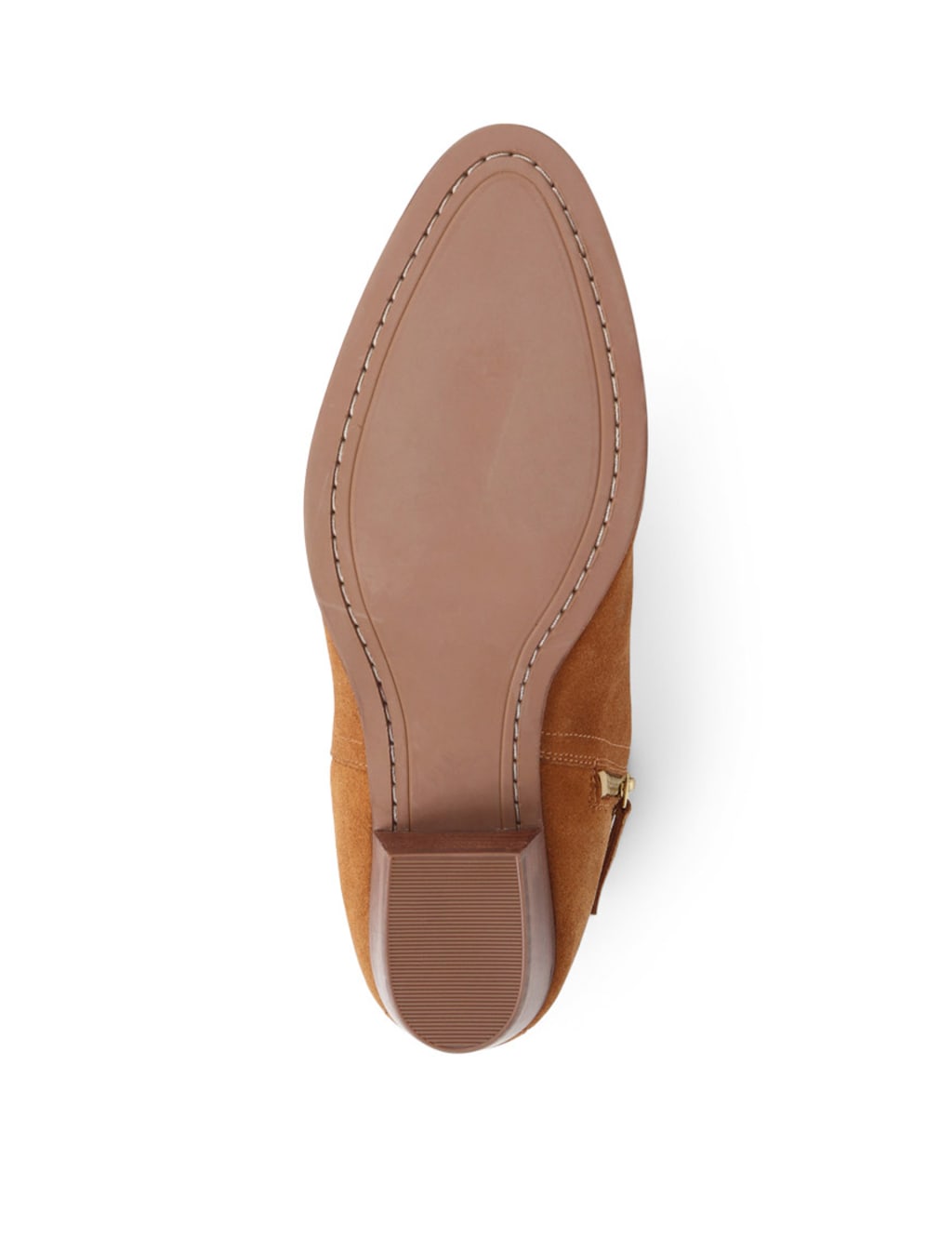 Suede Block Heel Round Toe Ankle Boots 7 of 7