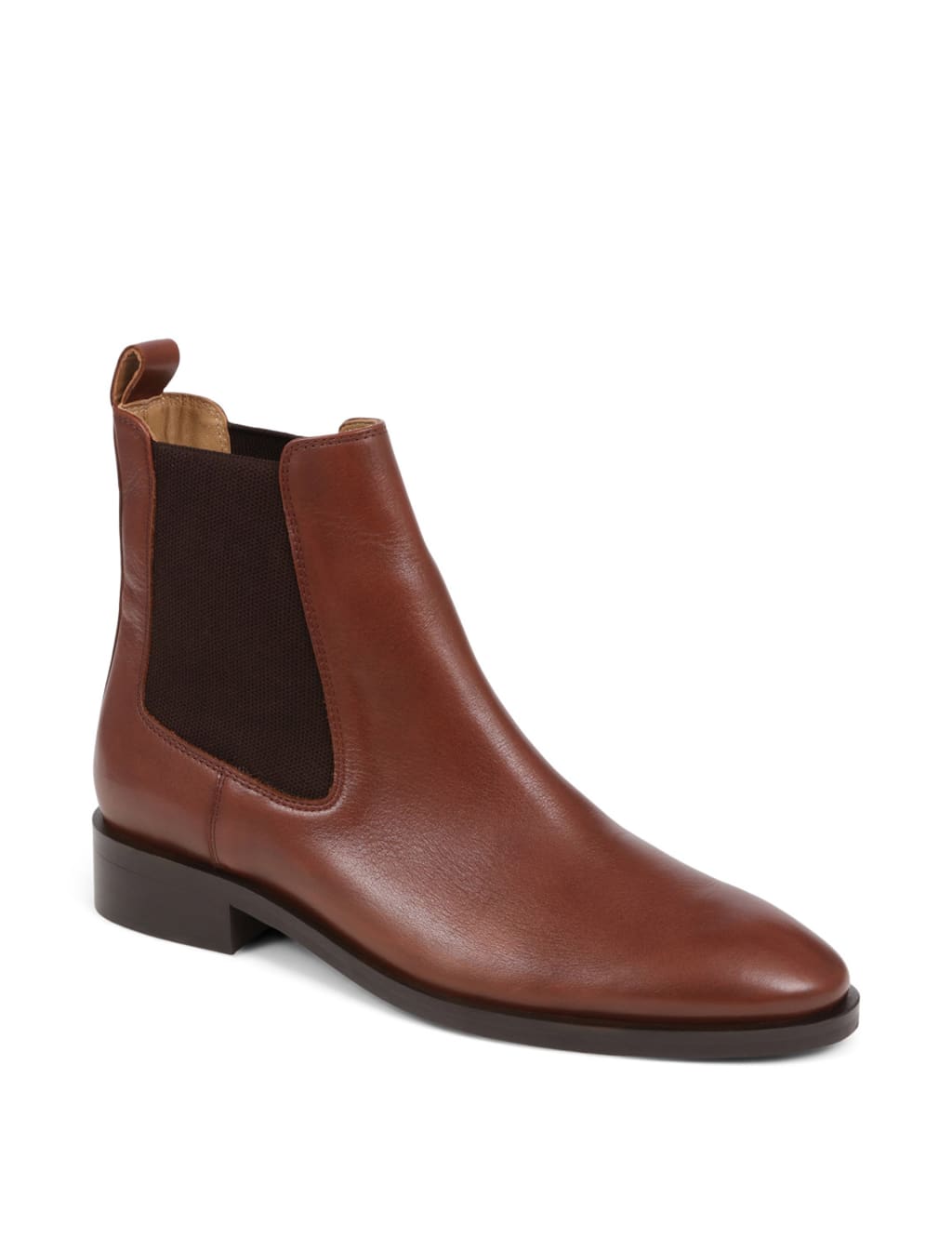 Leather Chelsea Flat Ankle Boots 4 of 7