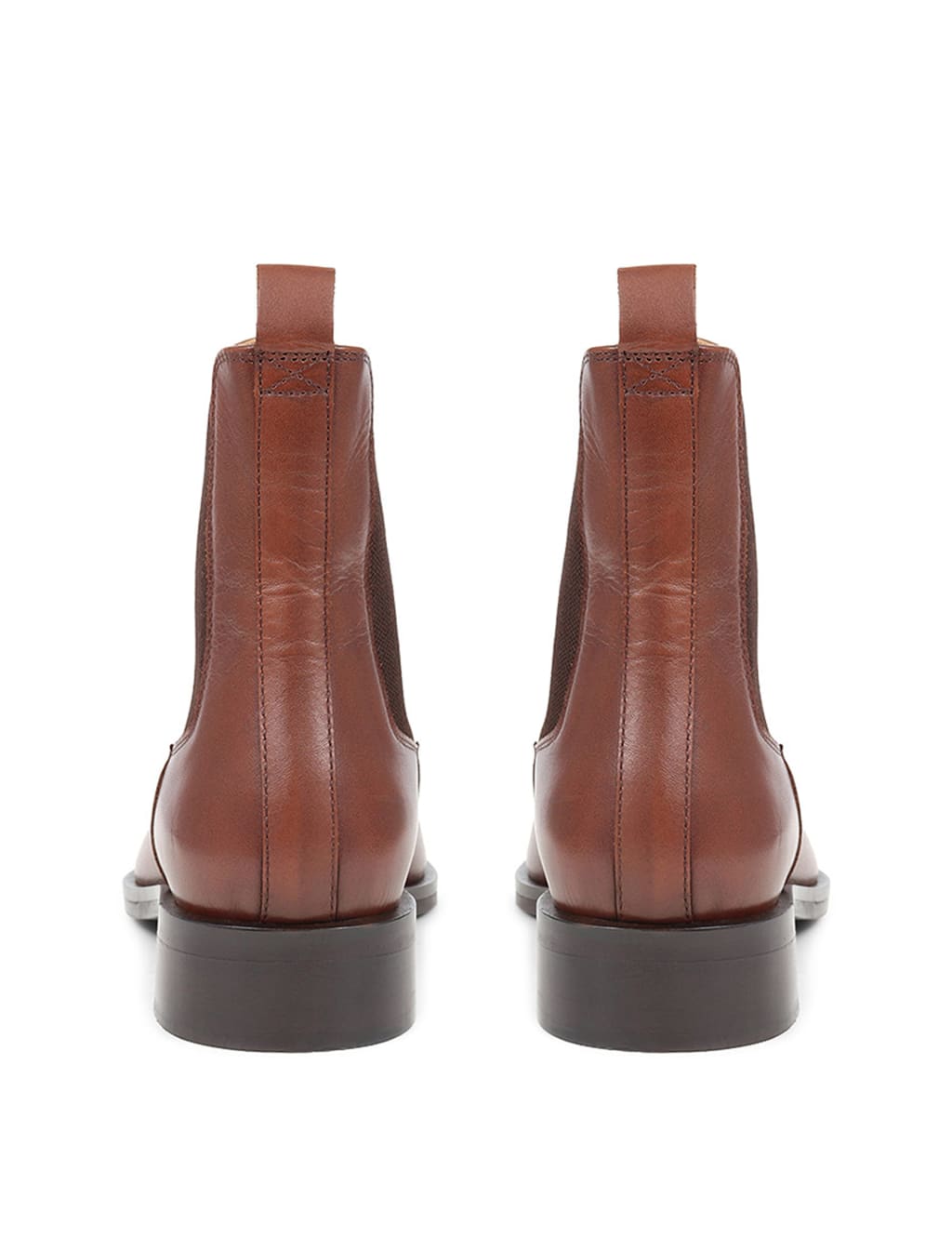 Leather Chelsea Flat Ankle Boots 6 of 7