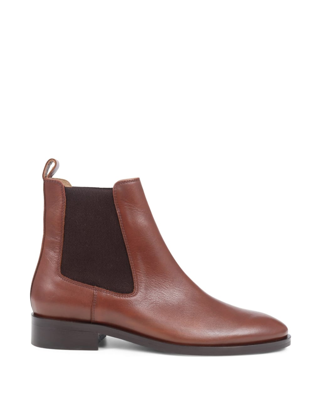 Leather Chelsea Flat Ankle Boots 2 of 7