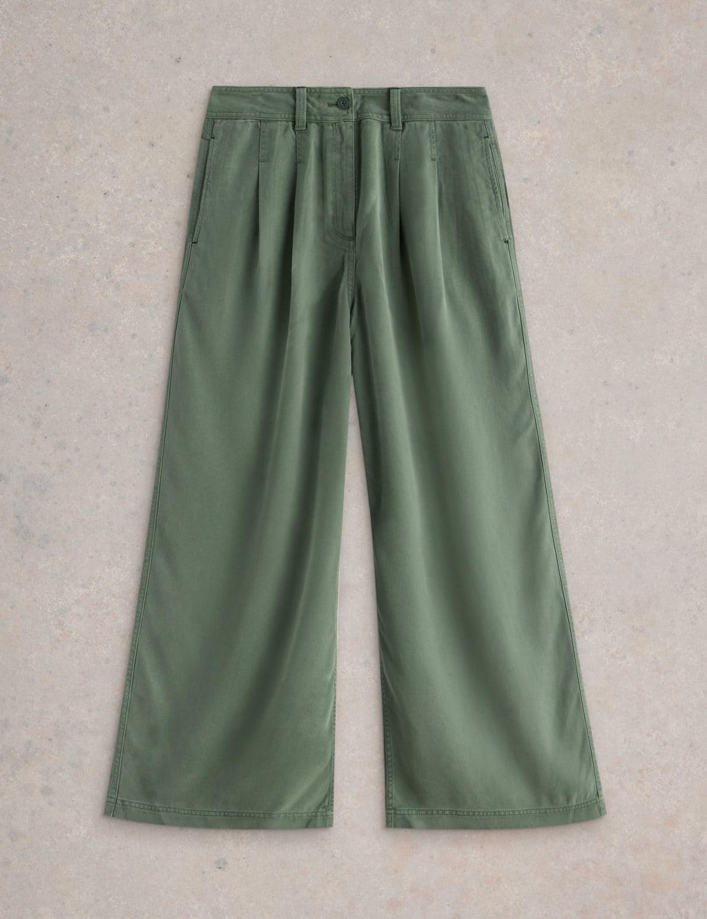 Wool Blend Wide Leg Trousers 2 of 7