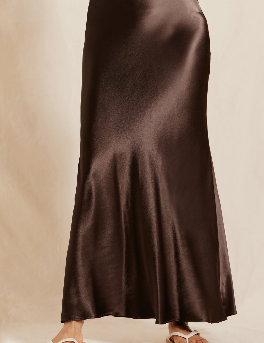Satin Maxi Column Skirt 3 of 4