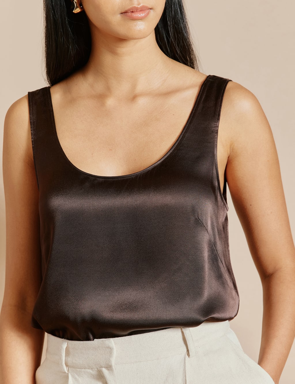 Satin vest tops uk on sale