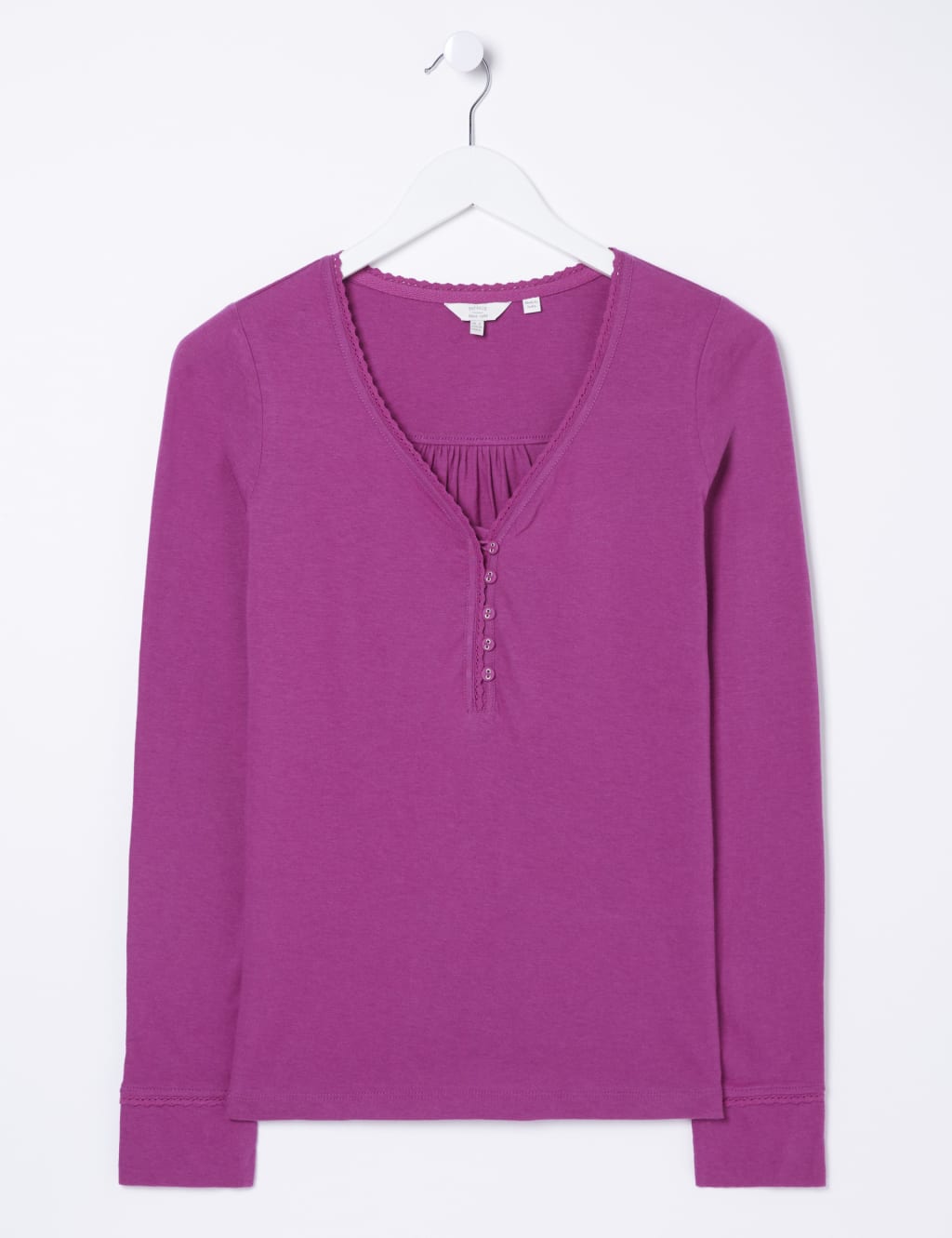 Cotton Modal Henley Pyjama Top 2 of 4