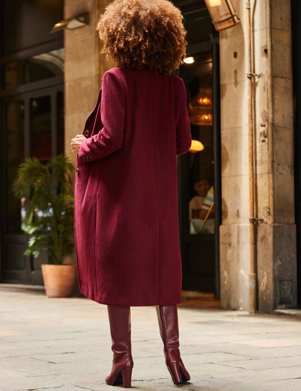Wool Rich Longline Tailored Coat SOSANDAR M S