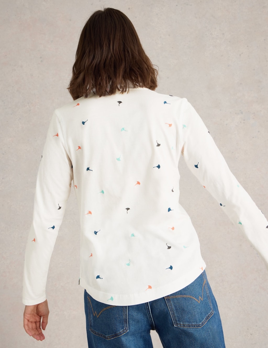 Pure Cotton Jersey Embroidered Shirt 4 of 6