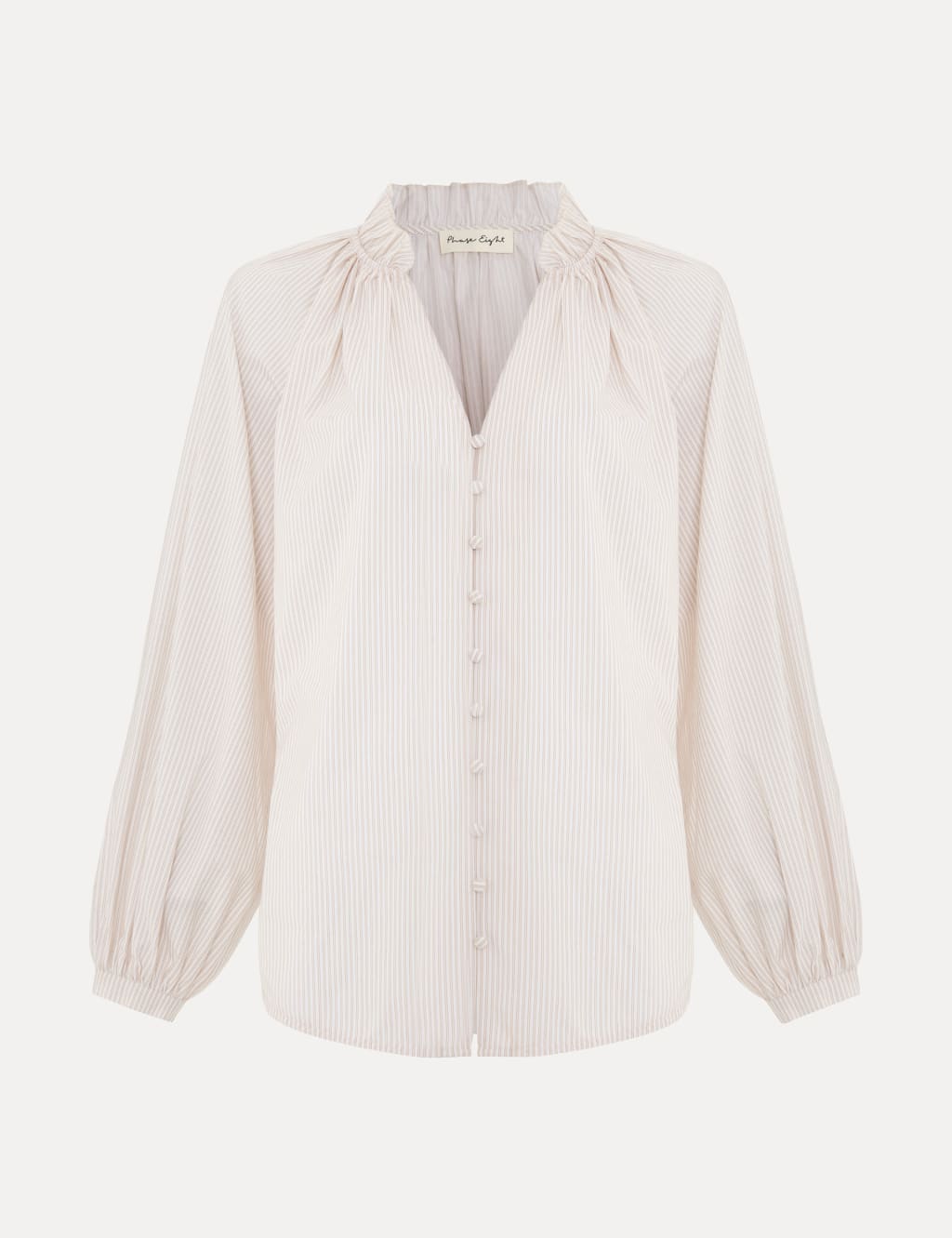 Pure Cotton Striped Notch Neck Shirt 2 of 6