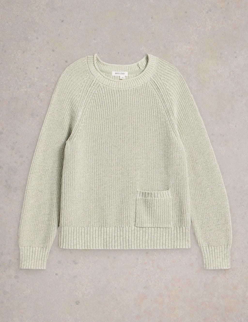 Pure Cotton Textured Crew Neck Jumper 2 of 6