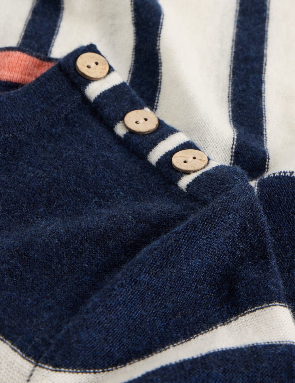 Wool Blend Striped Crew Neck Jumper 6 of 6