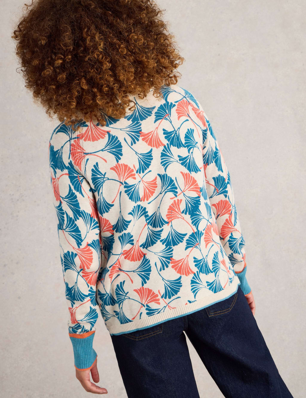 Pure Cotton Printed Cardigan 4 of 6