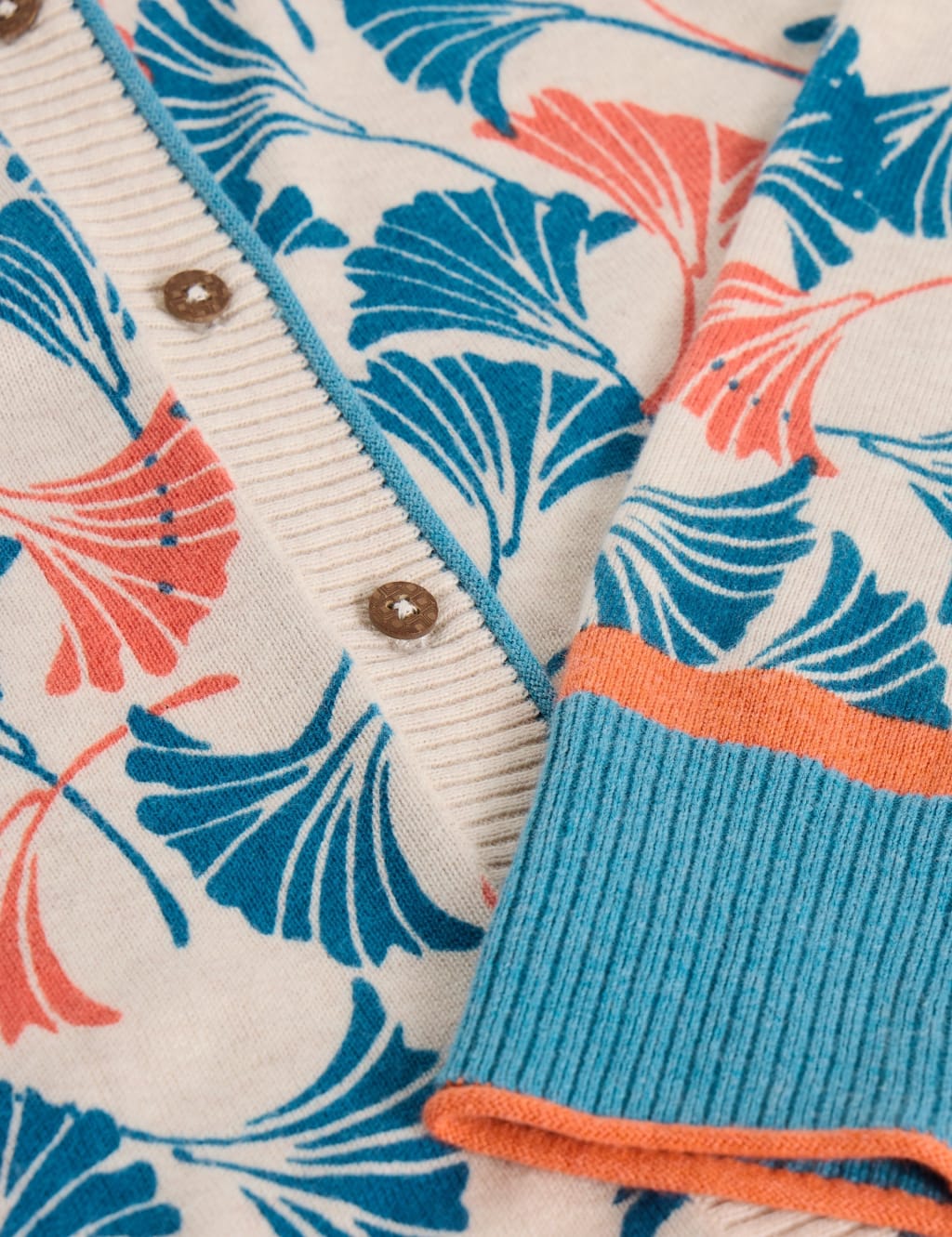 Pure Cotton Printed Cardigan 6 of 6