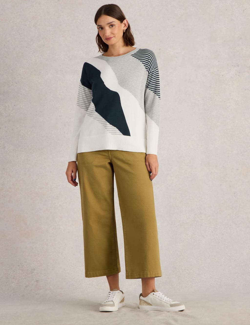 Cotton Blend Abstract Jumper 3 of 6