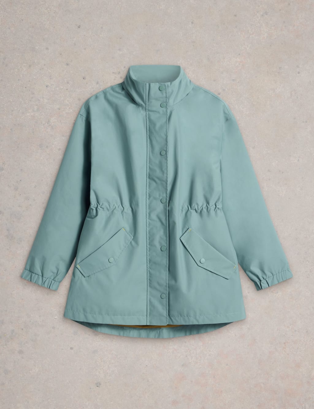 Cotton Rich Waterproof High Neck Raincoat 2 of 6