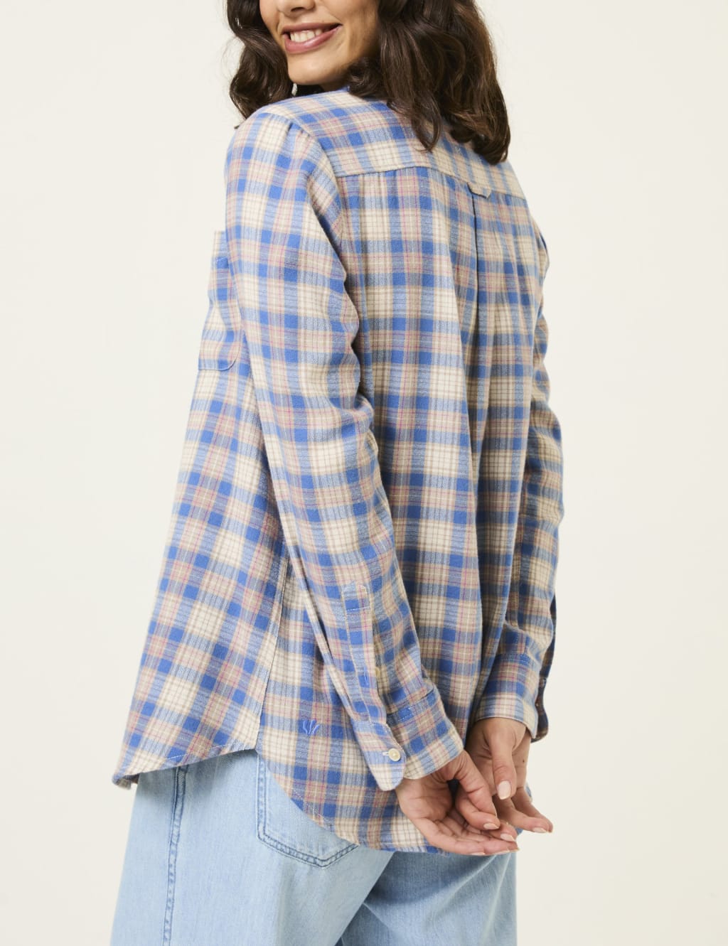 Pure Cotton Checked Collared Shirt 4 of 5
