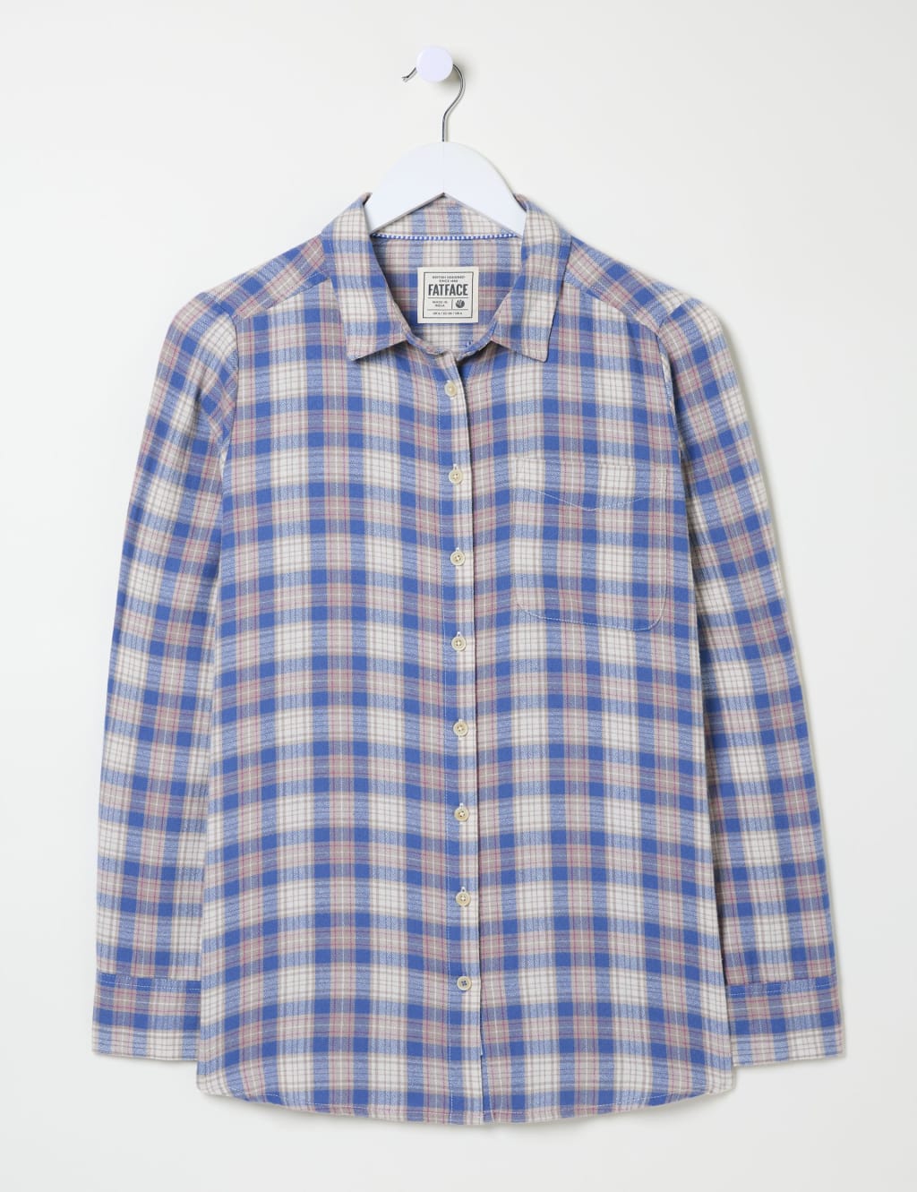 Pure Cotton Checked Collared Shirt 2 of 5