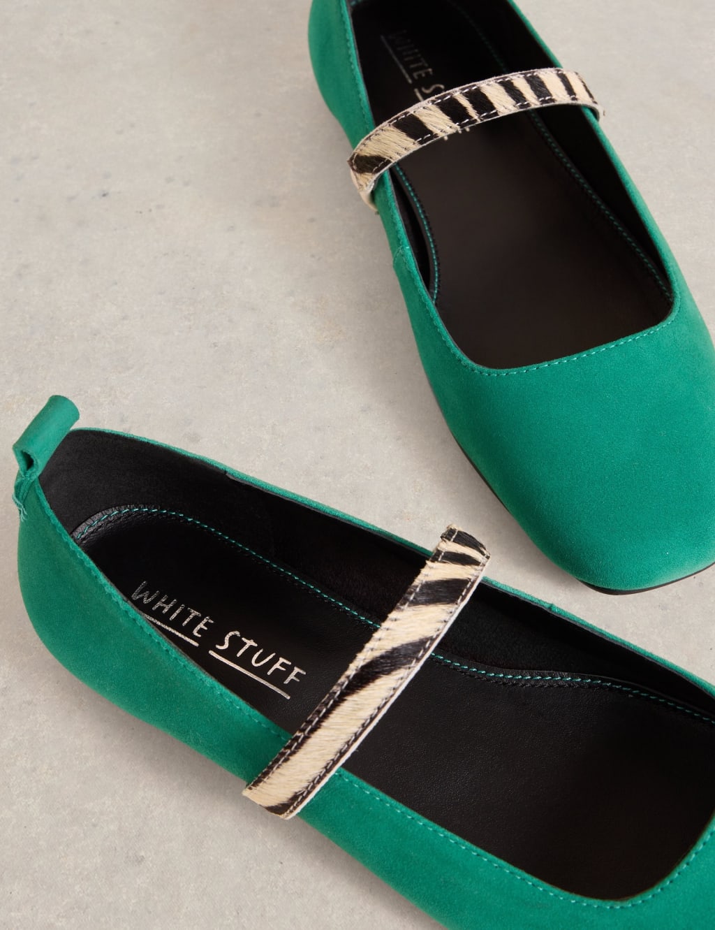 Leather Square Toe Ballerina Slippers 4 of 4