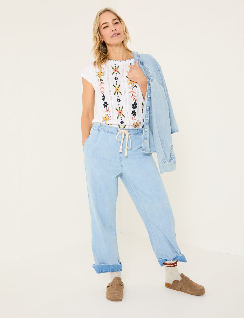 Cotton Rich Embroidered T-Shirt 3 of 6