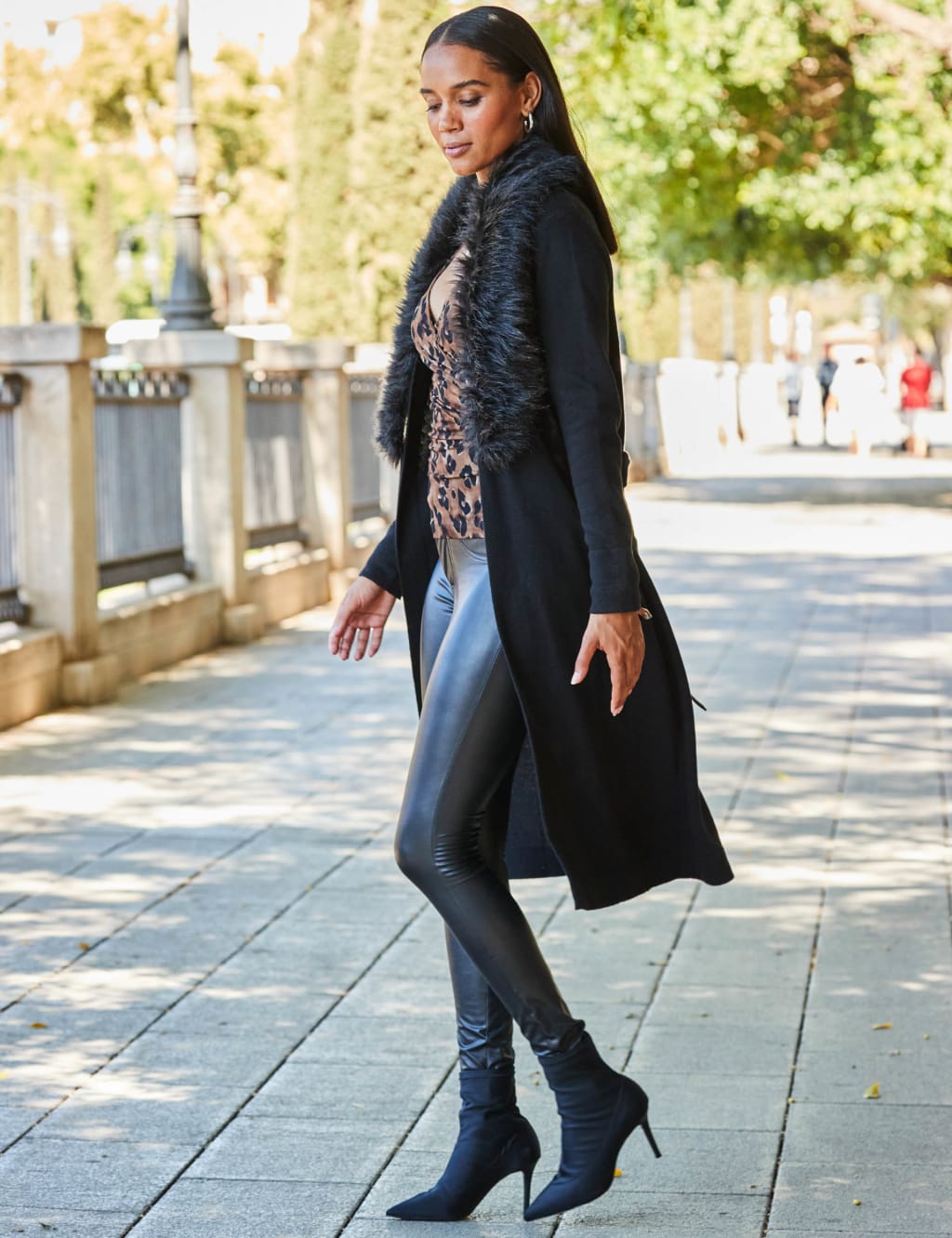 Belted longline cardigan sale