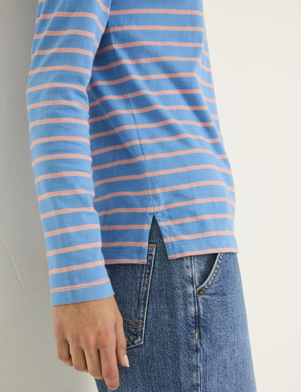 Pure Cotton Striped Top 4 of 5