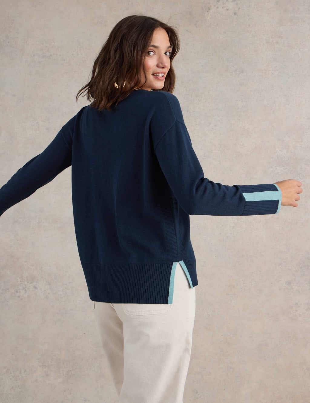Cotton Rich Crew Neck Jumper 3 of 6