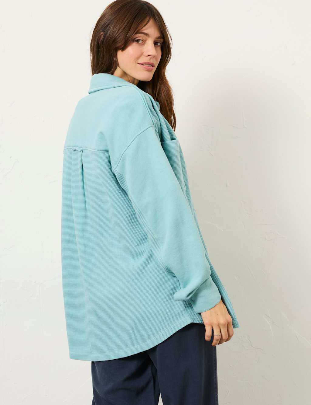 Pure Cotton Waffle Collared Shirt 4 of 6