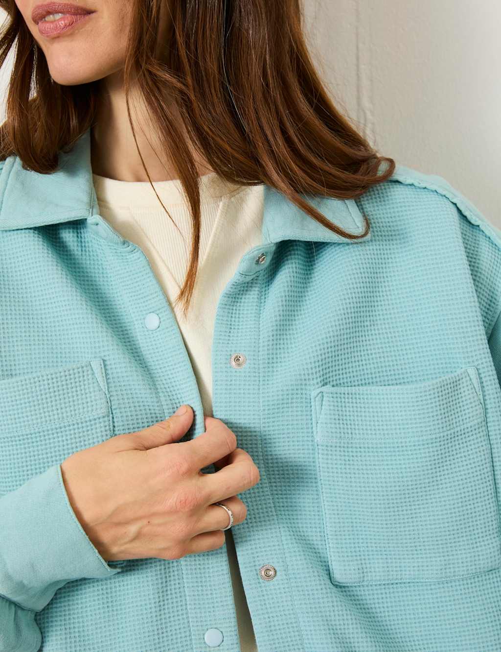 Pure Cotton Waffle Collared Shirt 6 of 6