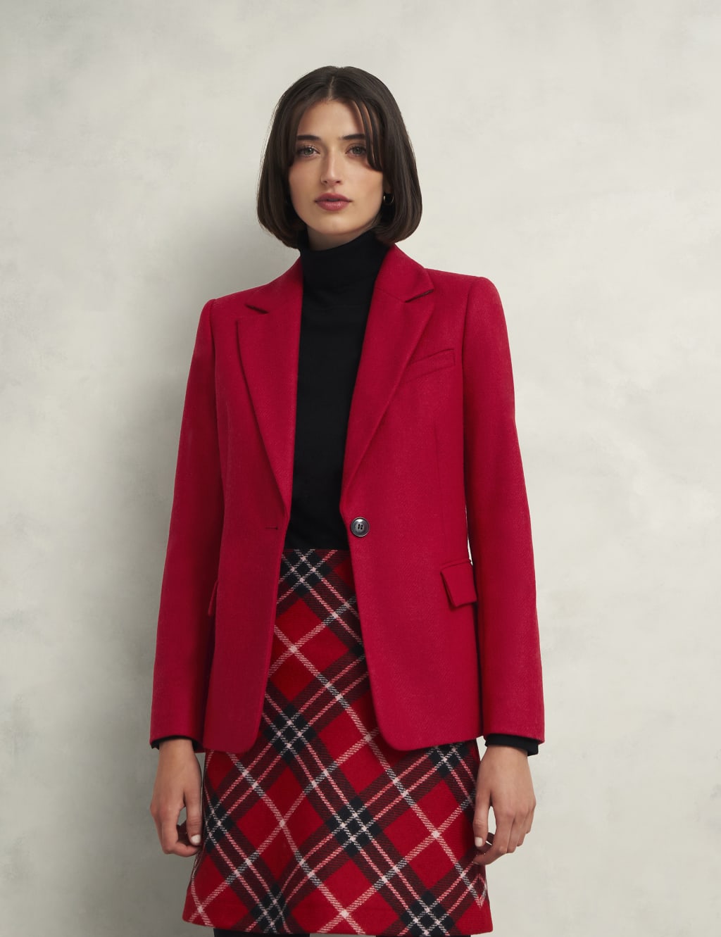 M&s red blazer store