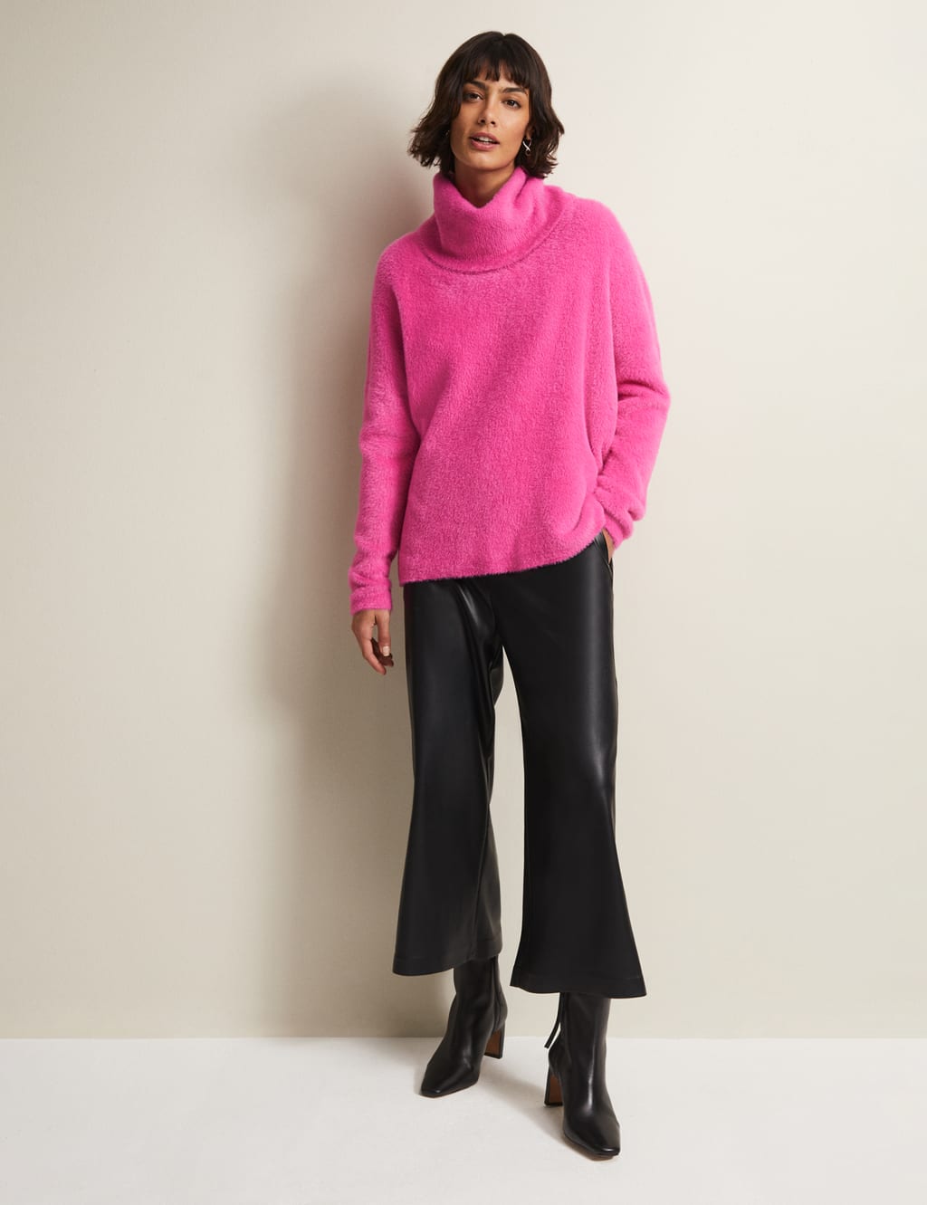 Textured Roll Neck Knitted Top 3 of 6