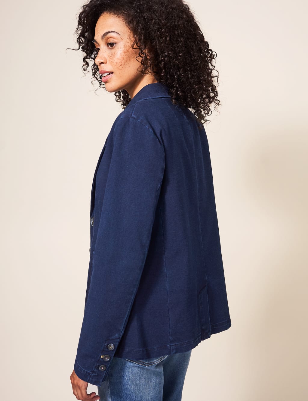 Jersey Blazer Jacket White Stuff M S