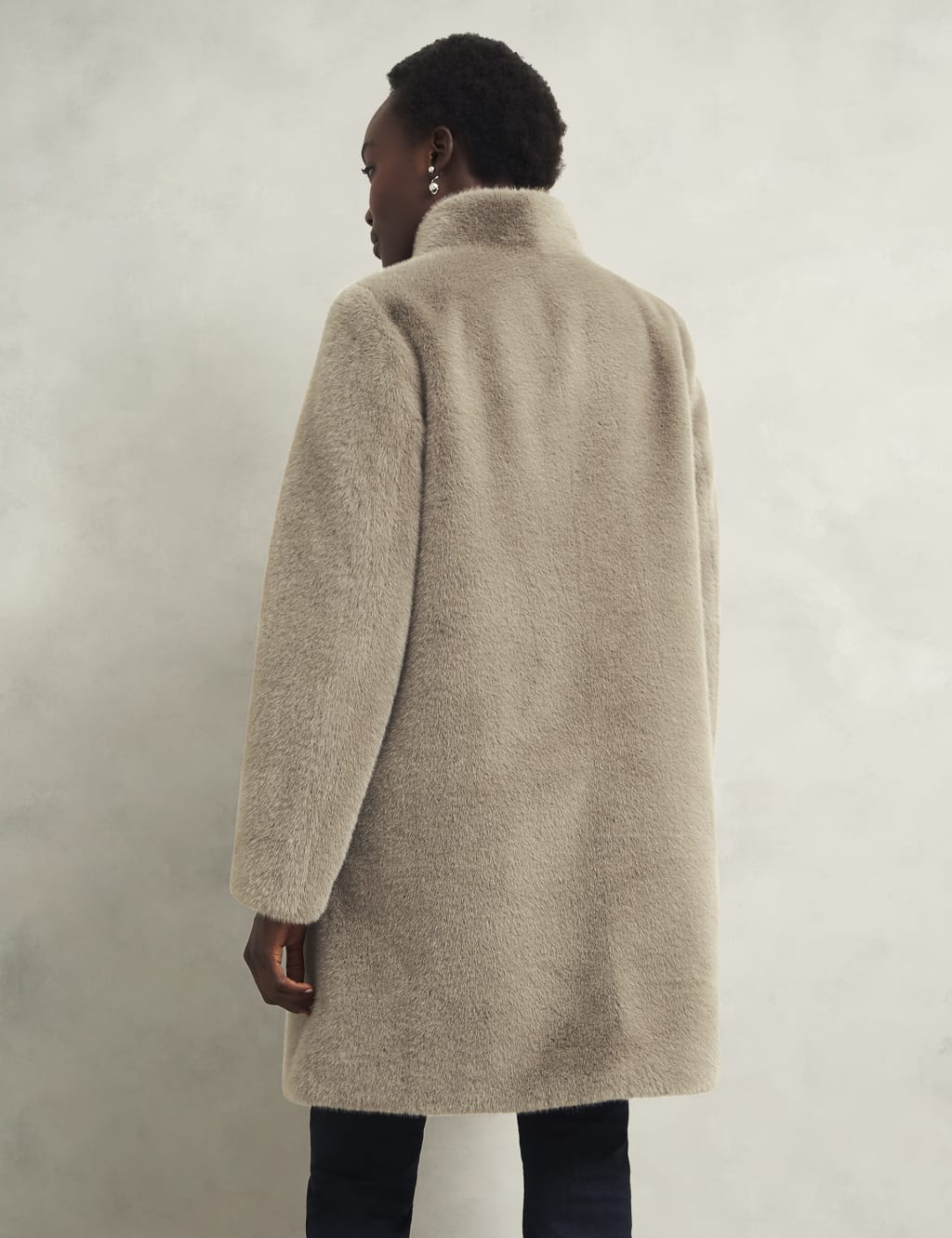 Faux Fur Longline Coat HOBBS M S