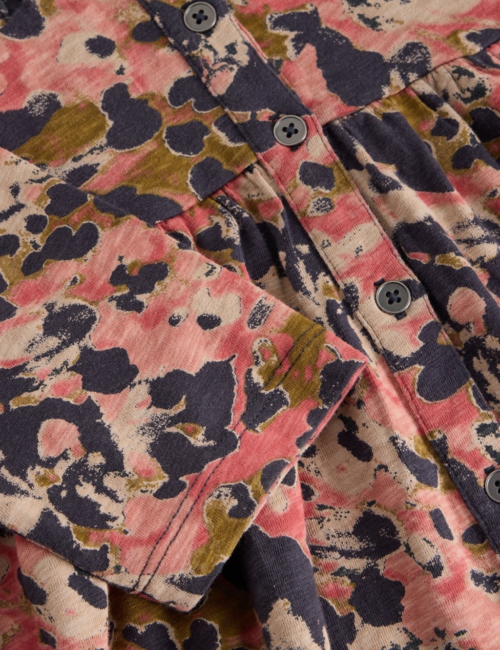 Jersey Printed Midi Shirt Dress 3 of 7