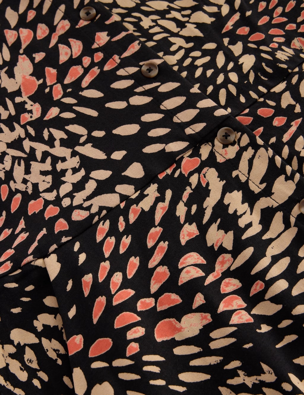Jersey Printed Button Through Midi Dress 3 of 7