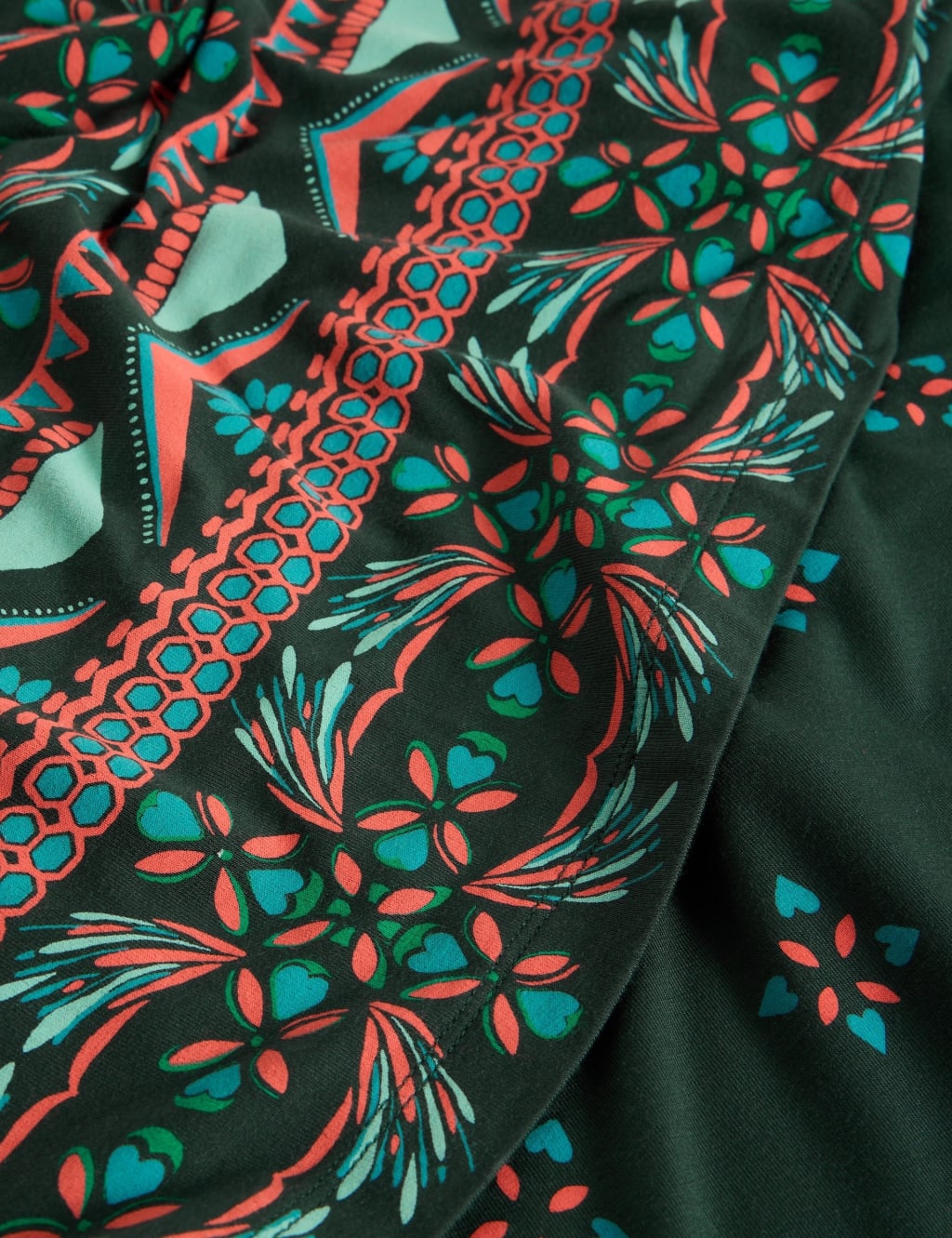 Jersey Printed Round Neck Midi Tea Dress 6 of 6