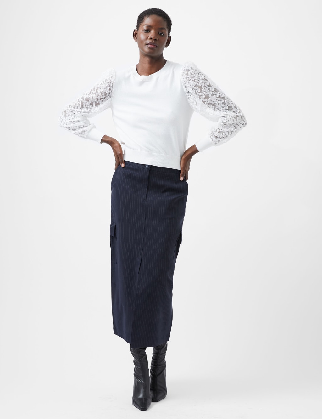 Embellished Sleeve Jumper 1 of 4