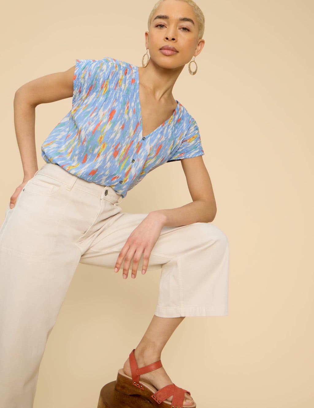 Pure Cotton Printed Vest 3 of 6