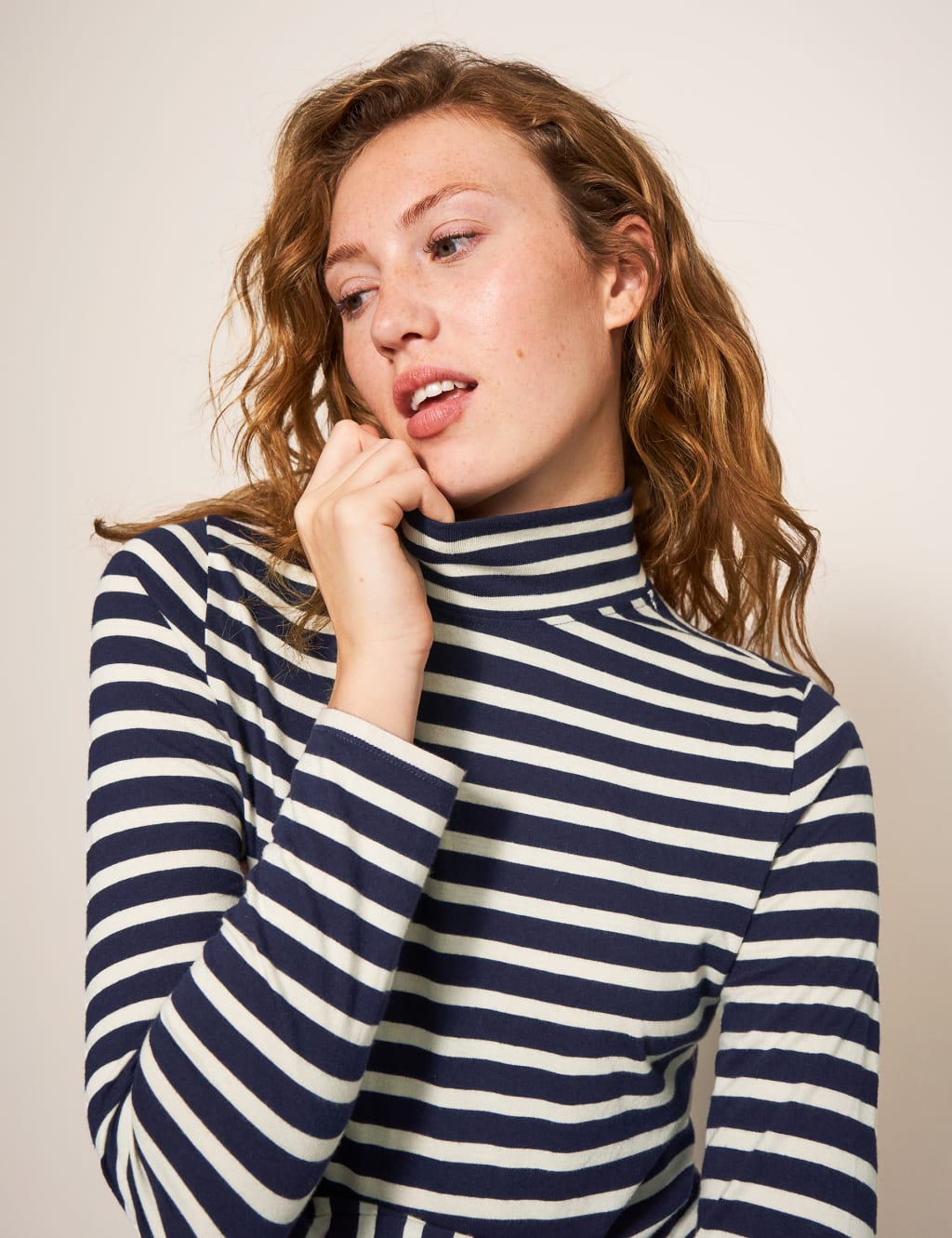 Pure Cotton Striped Slim Fit T-Shirt 1 of 5