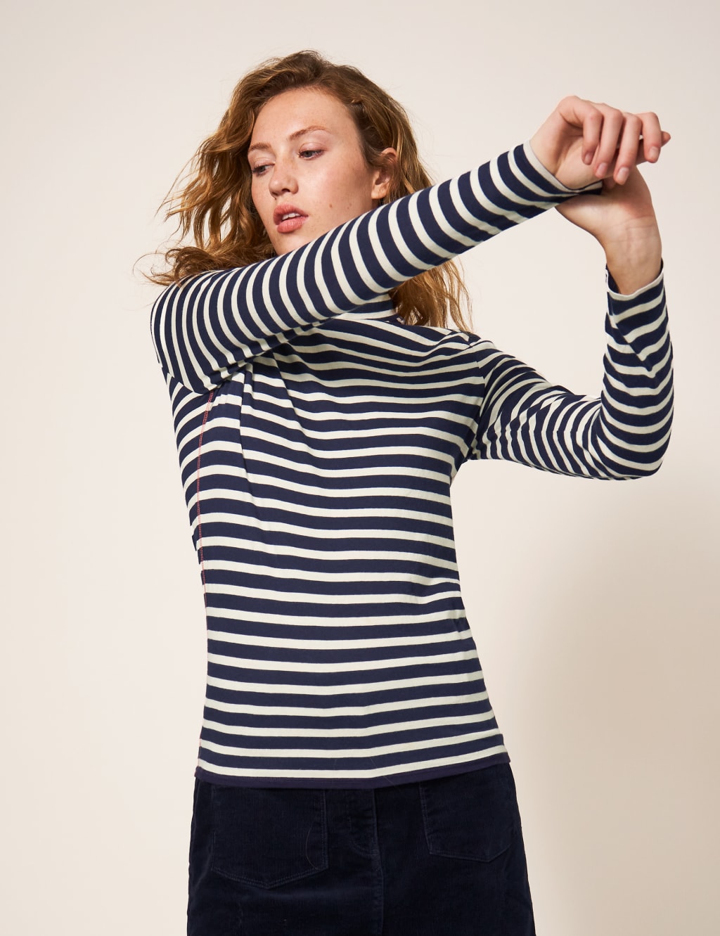 Pure Cotton Striped Slim Fit T-Shirt 4 of 5